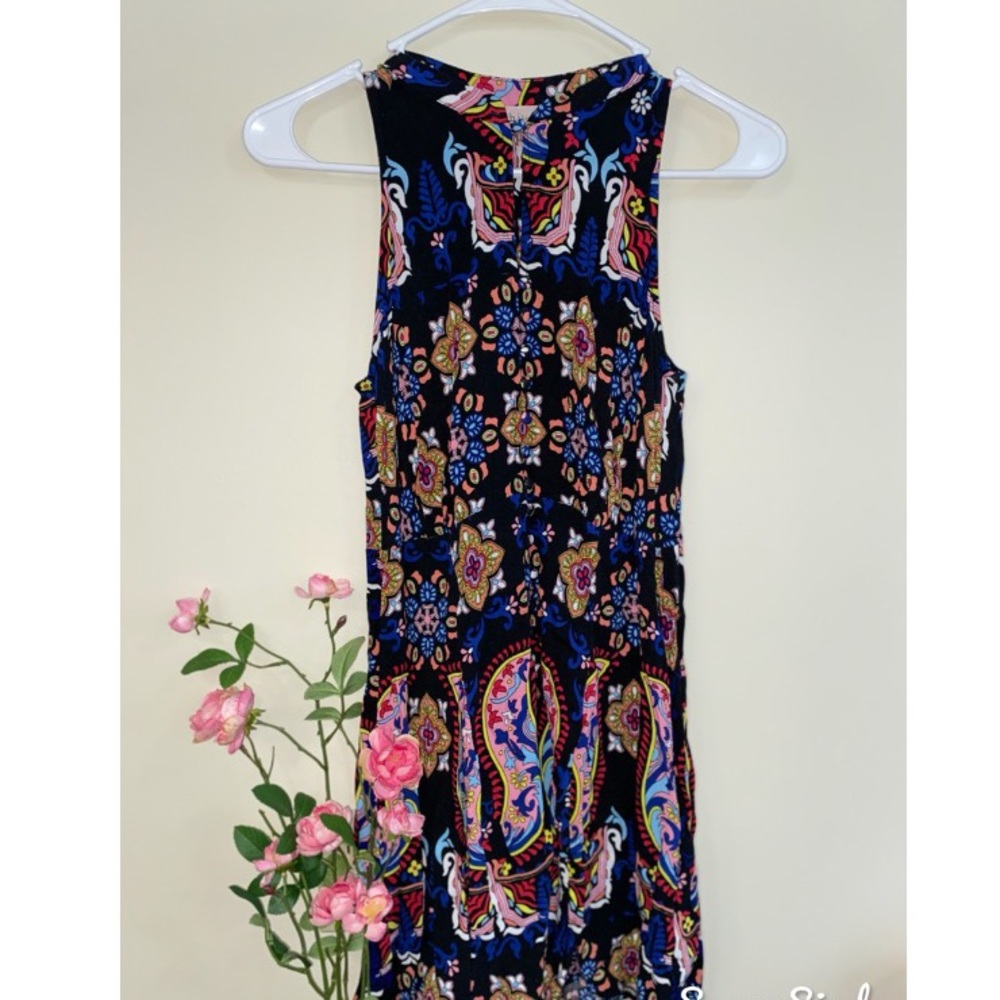 Colorful button up dress, small